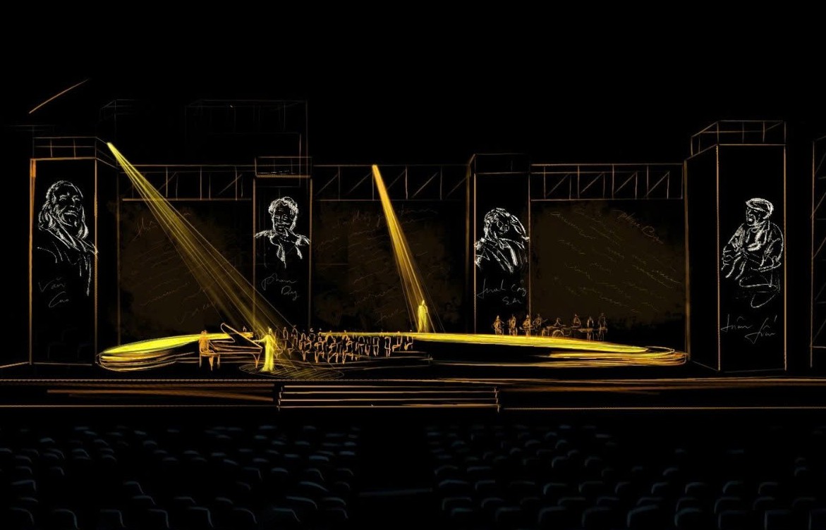 Sân khấu 'Về đây bốn cánh chim trời' – Khi không gian hóa thành bầu trời ký ức