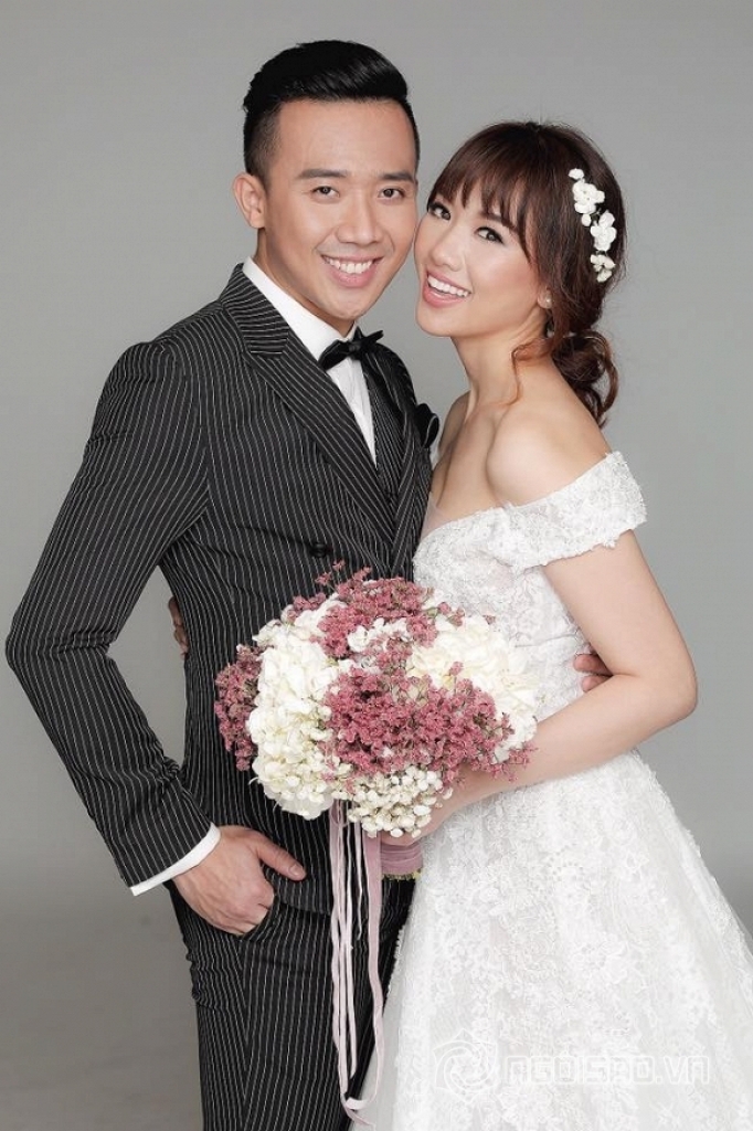 tran thanh va hari won cung nhau tham gia chuong trinh khi dan ong mang bau