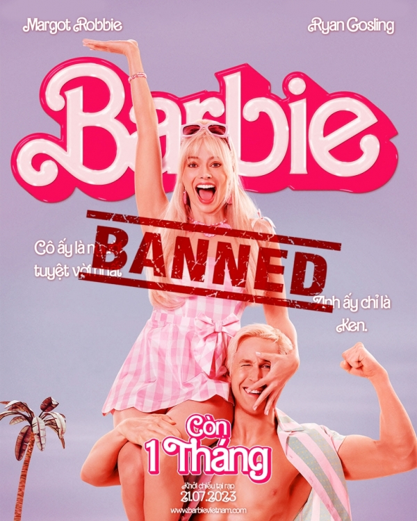 'Barbie' bị cấm chiếu ở Việt Nam vì 'đường lưỡi bò'