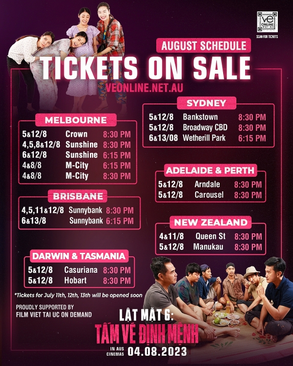 'Lật mặt 6' 'cháy vé' chỉ sau 1 giờ mở bán chính thức tại Úc và New Zealand