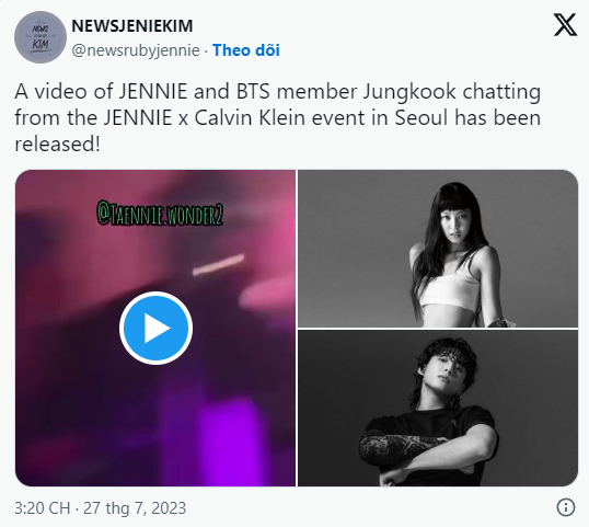 Tương tác hiếm hoi giữa Jungkook (BTS) và Jennie (BlackPink) bị phát hiện?