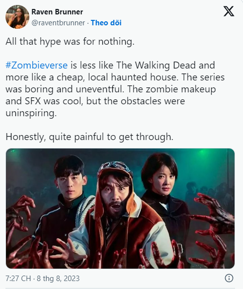 'Zombieverse' bị khán giả Hàn chê 'nhạt toẹt'