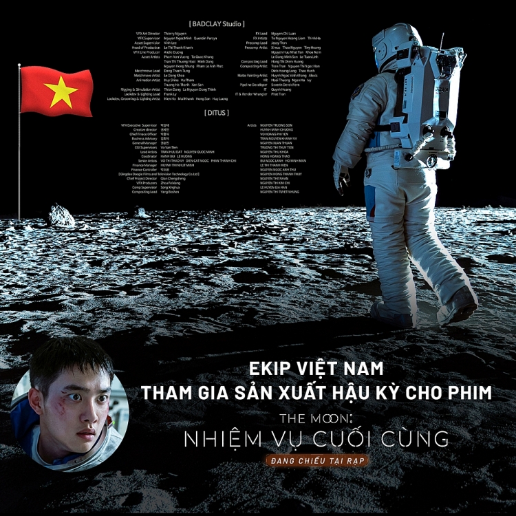 Ekip Việt Nam đảm nhận nhiều vai trò quan trọng trong phần kỹ xảo điện ảnh của 'The Moon: Nhiệm vụ cuối cùng'