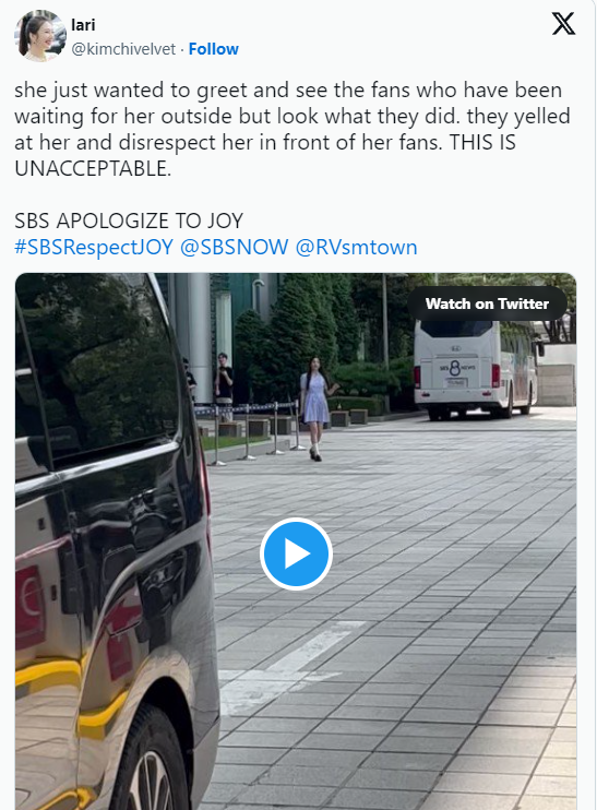 Fan Red Velvet yêu cầu SBS xin lỗi Joy