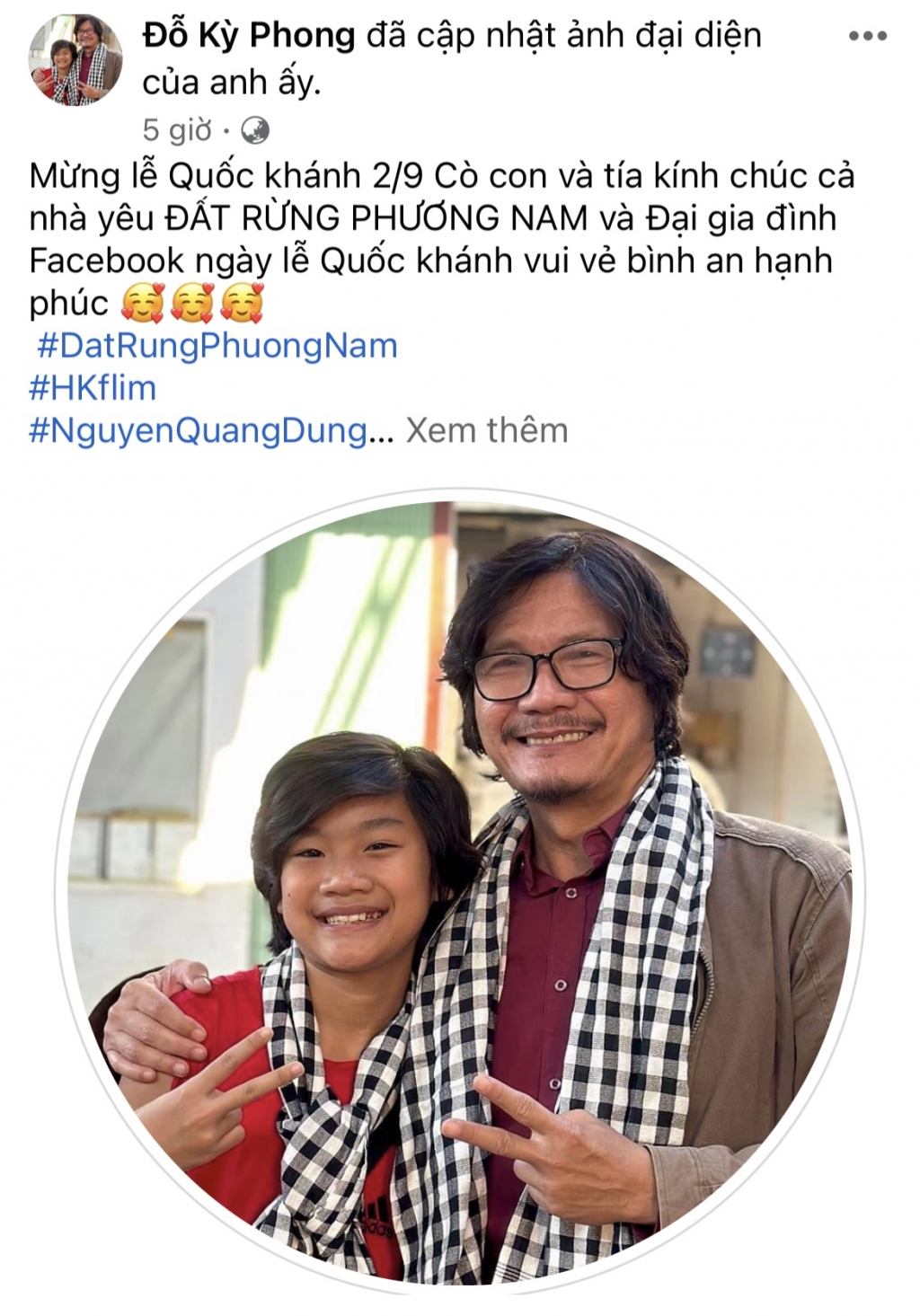 Dàn cast 'Đất rừng phương Nam' tạo trend khăn rằn Nam bộ