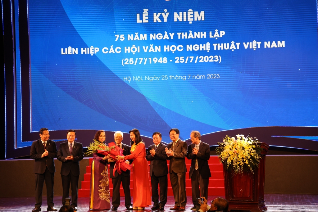 Bài phát biểu của Tổng bí thư Nguyễn Phú Trọng tại Lễ kỷ niệm 75 năm Ngày thành lập Liên hiệp các Hội Văn học nghệ thuật Việt Nam (1948 - 2023)