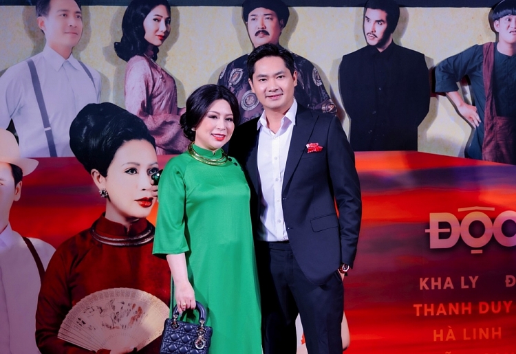 Dàn sao Việt hội ngộ chúc mừng Đoàn Minh Tài và Kristine Thảo Lâm ra mắt phim