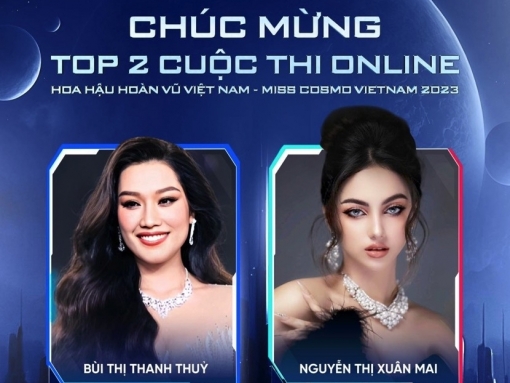 Lộ diện top 2 cuộc thi ảnh online 'Hoa hậu hoàn vũ Việt Nam - Miss Cosmo Vietnam 2023'