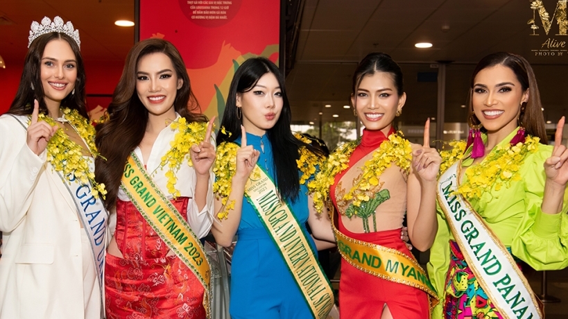 Những thí sinh Hoa hậu Hòa bình đến Hà Nội và hành trình 'Miss Grand International'