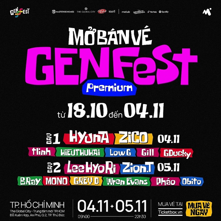 Mono 'chơi lớn' tại 'GENfest', Obito gia nhập line-up 'Top hit' cùng Hieuthuhai, B Ray... hứa hẹn một sân khấu tỷ view