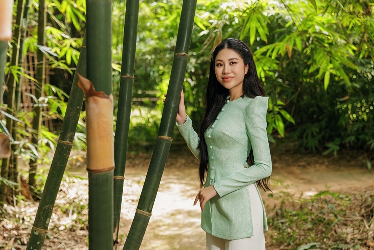 Hoa hậu Lan Anh giới thiệu khu bảo tồn tre tự nhiên lớn nhất Việt Nam tại 'Miss Earth 2023'