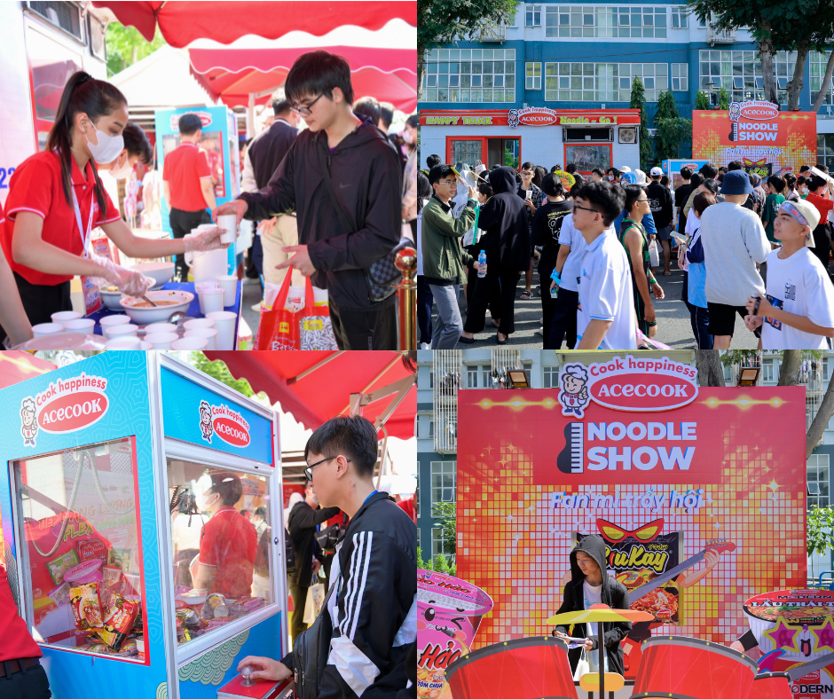 Acecook Việt Nam đồng hành cùng School Fest tạo sân chơi bổ ích cho cộng đồng sinh viên và trao tặng hàng nghìn phần quà hấp dẫn