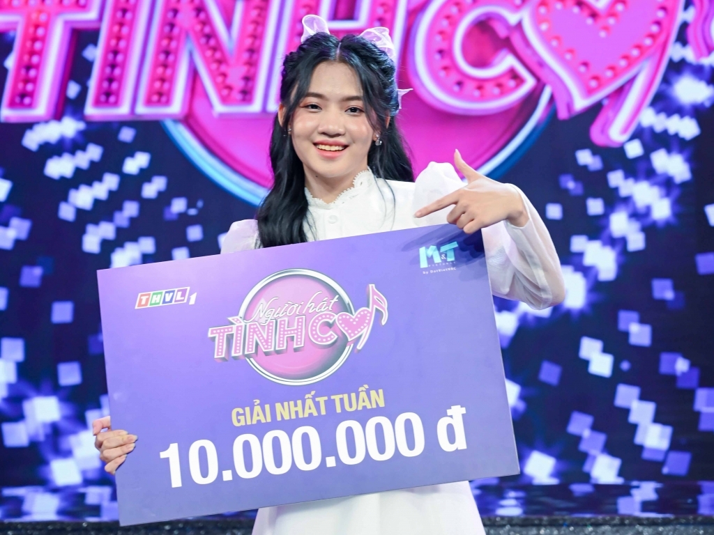 'Người hát tình ca': Khánh Chi giành chiến thắng tuần, nhận giải thưởng 10 triệu đồng