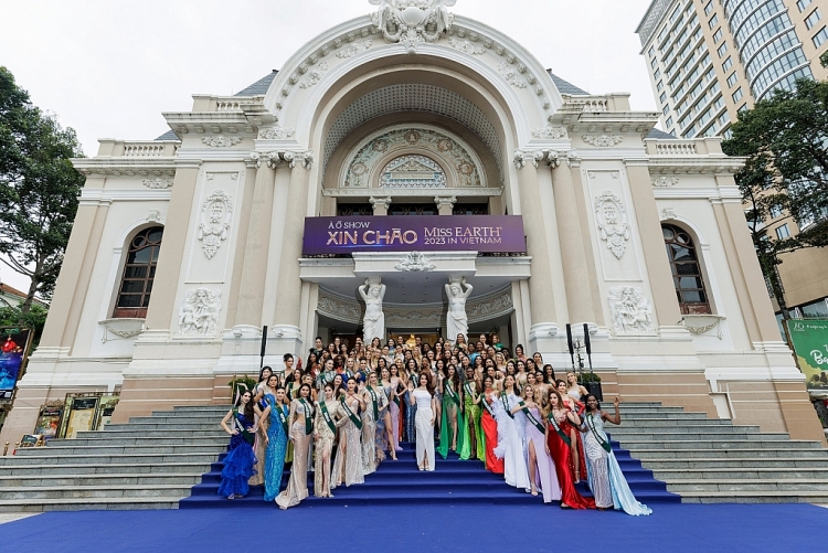 Ra mắt khán giả Việt Nam, 90 thí sinh 'Miss Earth 2023' mở đầu chuỗi hoạt động bằng chương trình văn hóa độc đáo