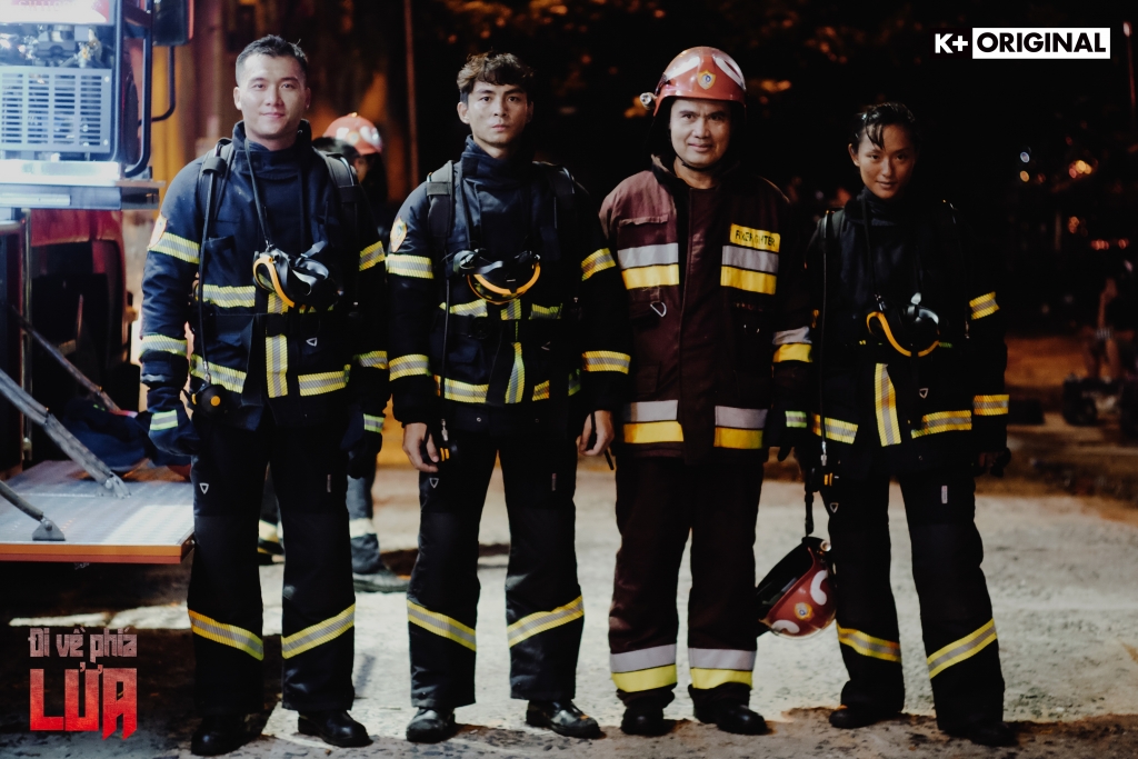 Truyền hình K+ 'chơi lớn' với series đề tài cứu hỏa, Lãnh Thanh dấn thân vào biển lửa