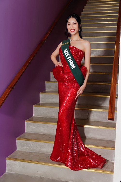 Hoa hậu Đỗ Lan Anh mang trang phục 'Nữ Vương' làm từ tre, nứa đến 'Miss Earth 2023'