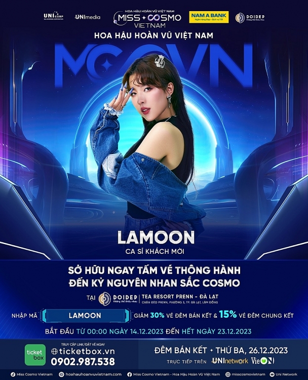 Thảo Trang, Hoàng Dũng và Lamoon sẽ biểu diễn đêm bán kết 'Hoa hậu hoàn vũ Việt Nam - Miss Cosmo Vietnam 2023'
