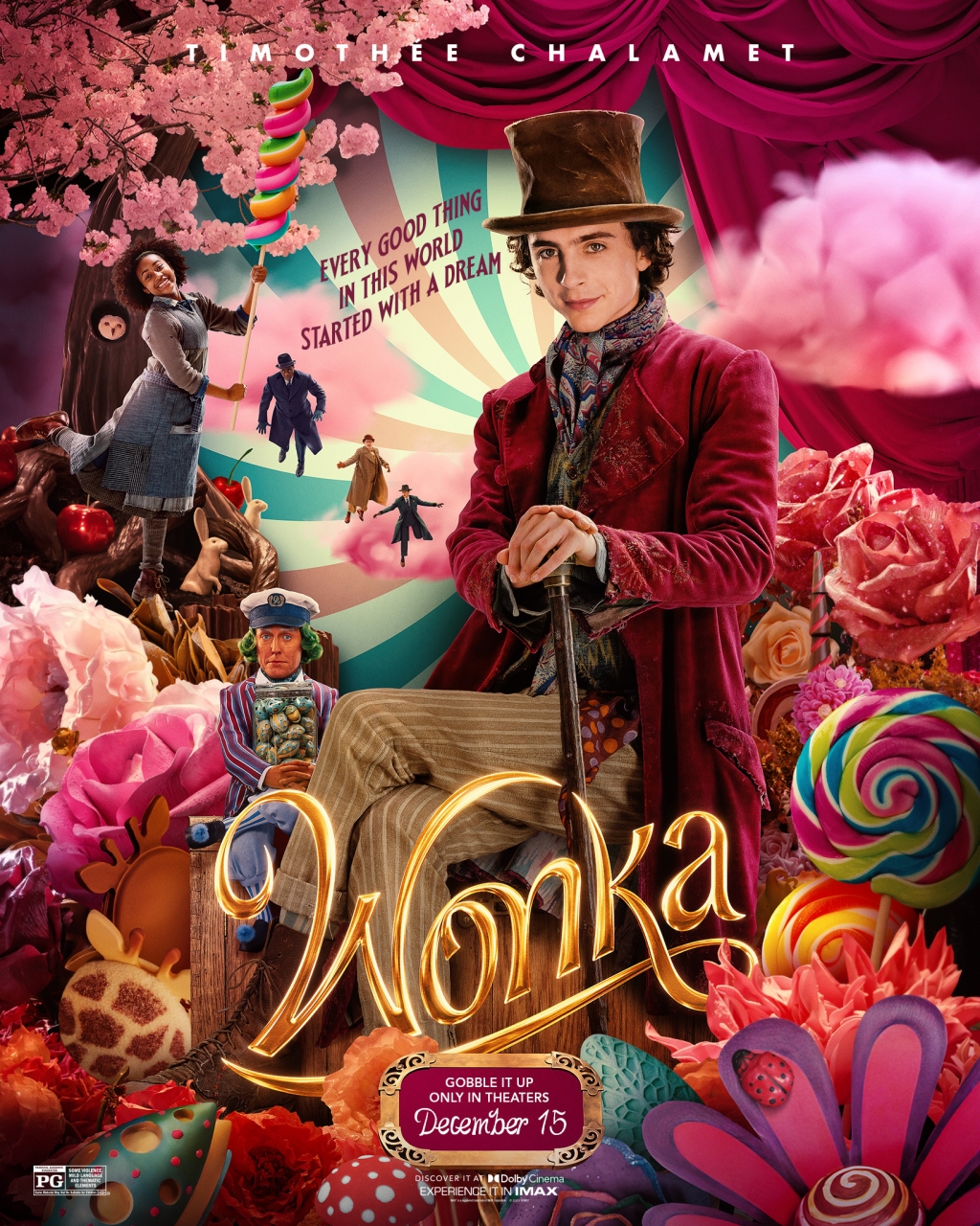 'Wonka' của Timothée Chalamet trở lại vị trí số 1 trên bảng xếp hạng phòng vé