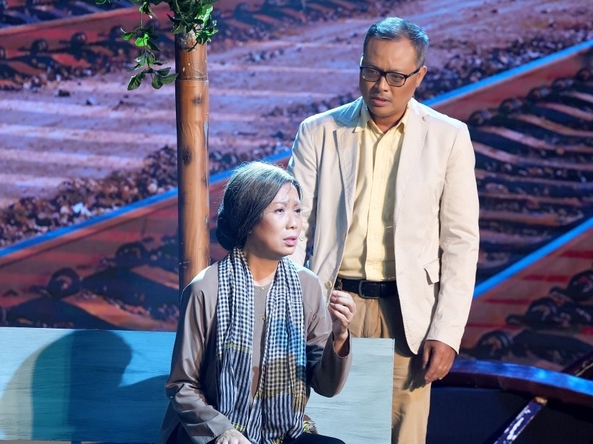 NSND Trịnh Kim Chi ấn tượng với vai diễn mẹ già trong 'Khát vọng ngày mai'