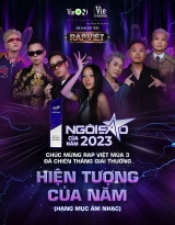 'Rap Việt' mùa 3 chiến thắng giải Hiện tượng của năm - Hạng mục âm nhạc tại giải thưởng Ngôi sao của năm 2023