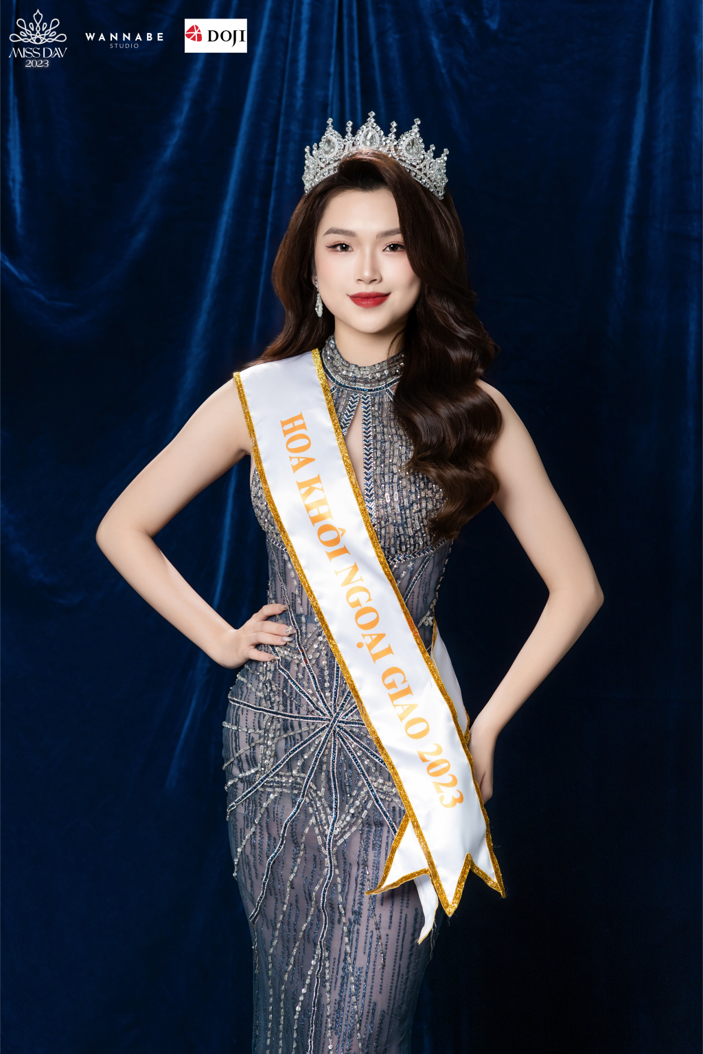 Top 3 Hoa khôi Ngoại Giao - Miss DAV 2023 khoe nhan sắc 'cực phẩm', mỗi người một vẻ, mười phân vẹn mười