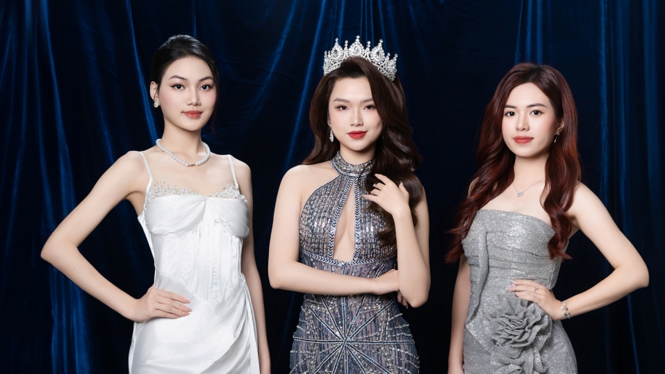 Top 3 Hoa khôi Ngoại Giao - Miss DAV 2023 khoe nhan sắc 'cực phẩm', mỗi người một vẻ, mười phân vẹn mười