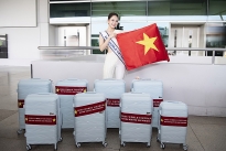 Hoa hậu Mai Phương mang 140kg hành lý đến 'Miss World' lần thứ 71 tại Ấn Độ