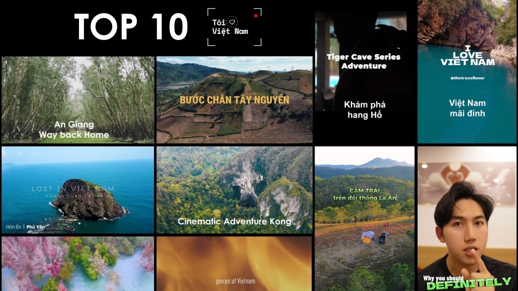 Cuộc thi 'Tôi yêu Việt Nam' công bố top 10 clips xuất sắc nhất bước vào vòng chung khảo