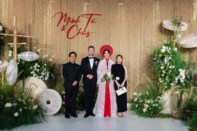 Dàn sao Việt rạng rỡ đến chúc mừng vợ chồng Minh Tú