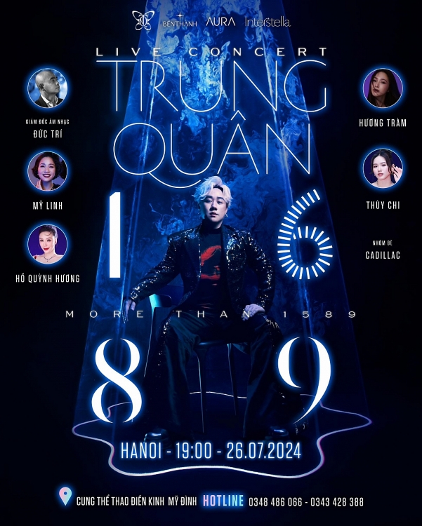 Trung Quân gây choáng khi mời Mỹ Linh, Hồ Quỳnh Hương, Hương Tràm, Thùy Chi và Suboi tham gia 'Live Concert 1689'