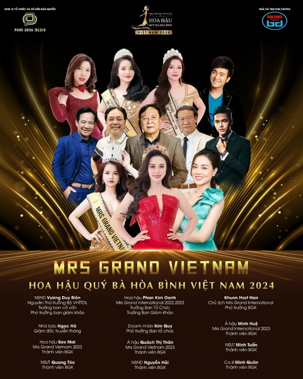 Hoa hậu Phan Kim Oanh làm Trưởng BGK cuộc thi 'Mrs Grand Vietnam 2024'