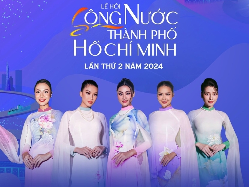 Hoa hậu Ngọc Châu, Xuân Hạnh cùng Á hậu Kim Duyên, Thủy Tiên, Hoàng Nhung trở thành Đại sứ Lễ hội sông nước TP.HCM lần thứ 2