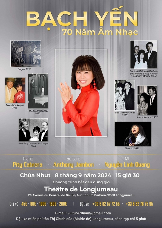 Lý do danh ca Bạch Yến thực hiện đêm nhạc kỷ niệm 70 năm ca hát?