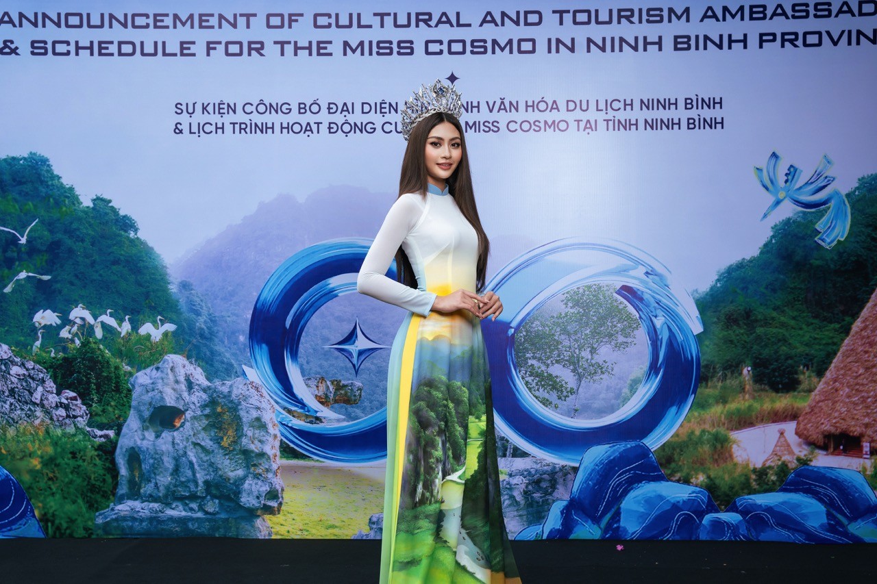 Công bố đại diện hình ảnh văn hóa du lịch và lịch trình hoạt động cuộc thi 'Miss Cosmo 2024' tại tỉnh Ninh Bình