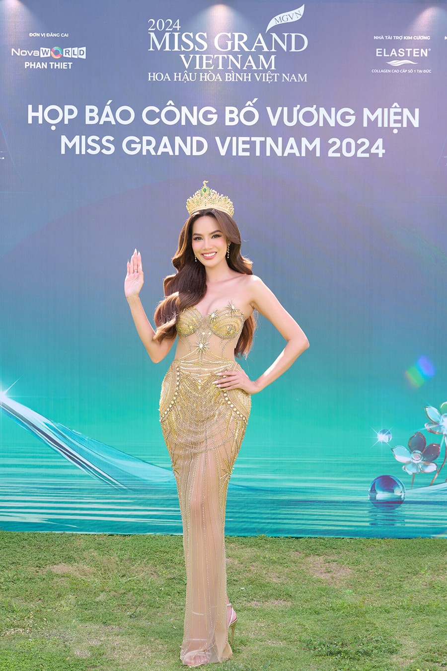 'Miss Grand Vietnam 2024' công bố vương miện từ vàng 24K, hơn 1.000 viên đá kim vương và ngọc lục bảo