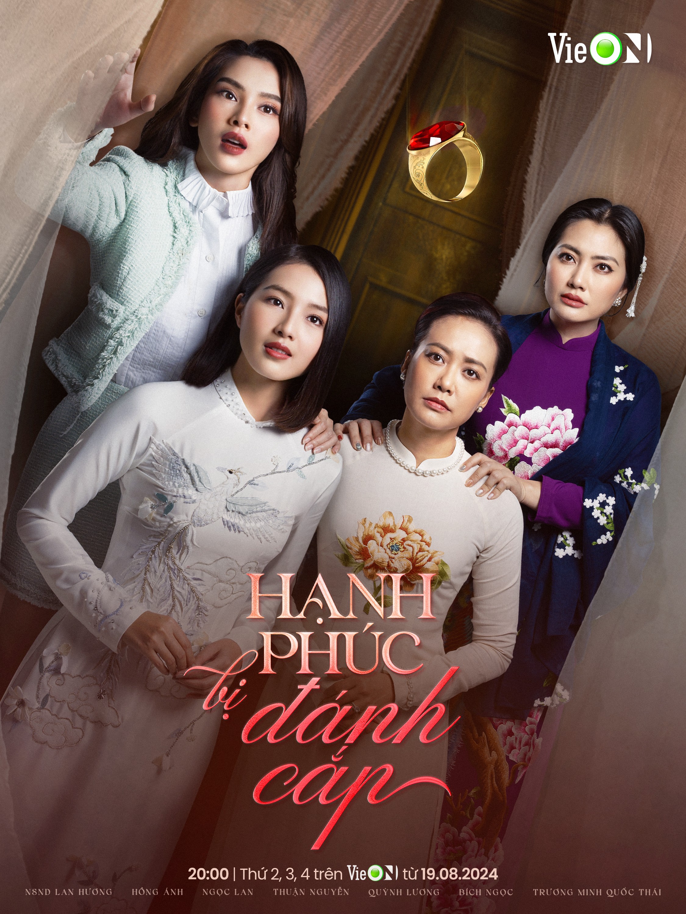 'Hạnh phúc bị đánh cắp' tung poster chính, Hồng Ánh hội ngộ Bích Ngọc, Ngọc Lan tham vọng