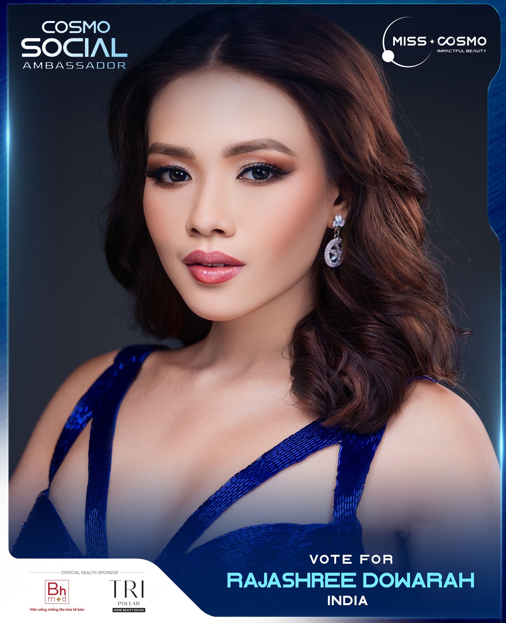 Miss Cosmo India - Rajashree Dowarah (3.398 lượt bình chọn - 518 bình luận - 162 lượt chia sẻ)