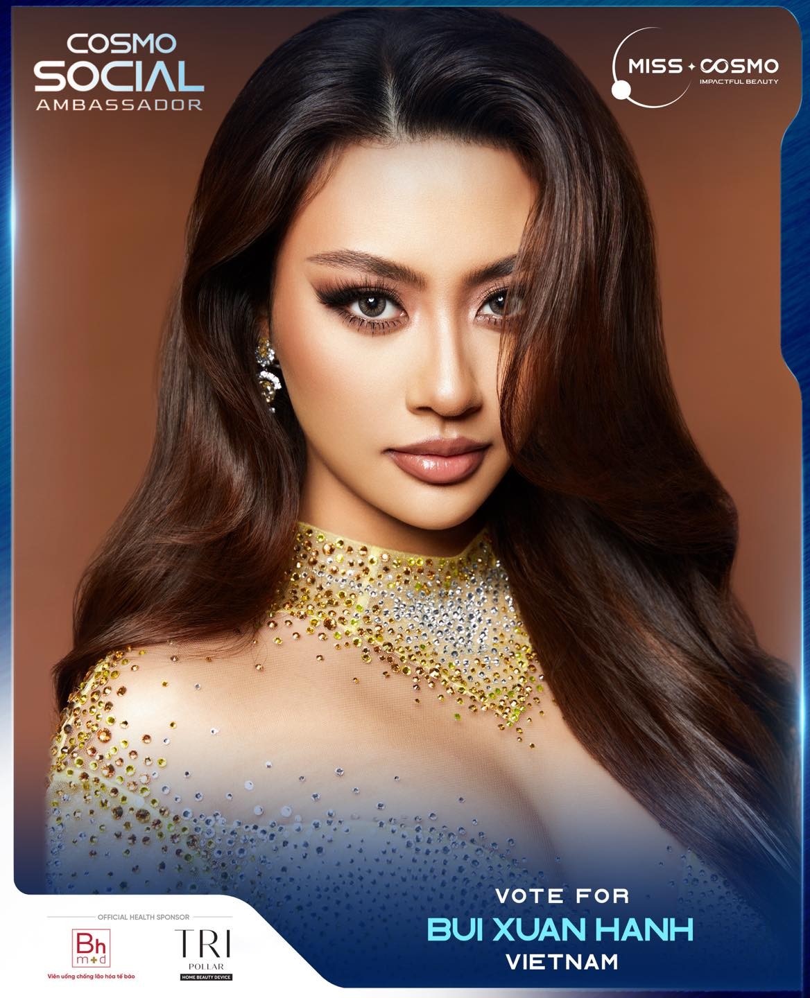 Miss Cosmo Vietnam - Bui Xuan Hanh (34.978 lượt thích - 10.000 lượt bình luận - 17.800 lượt chia sẻ)