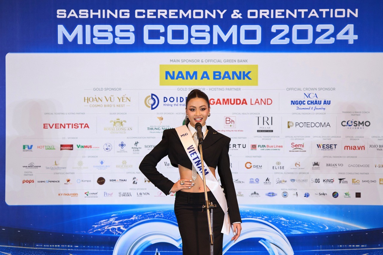 'Miss Cosmo 2024' chính thức trao Sash cho các đại diện tham dự cuộc thi