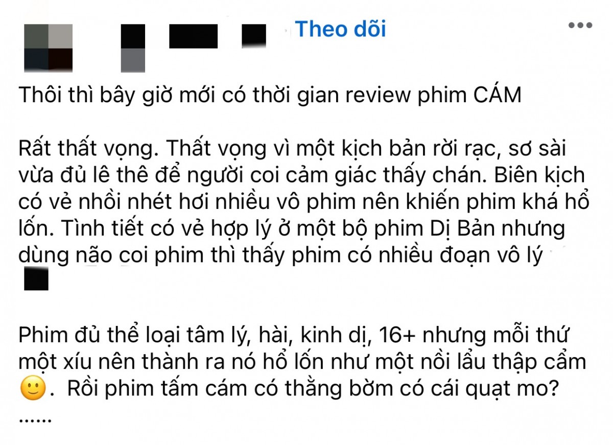 Bộ phim ‘Cám’ nhận nhiều lời chê bai sau vài ngày công chiếu