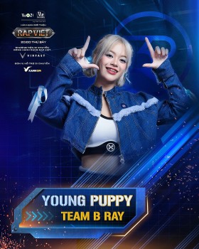 Bóng hồng trong tập 2 'Rap Việt' Young Puppy là ai?