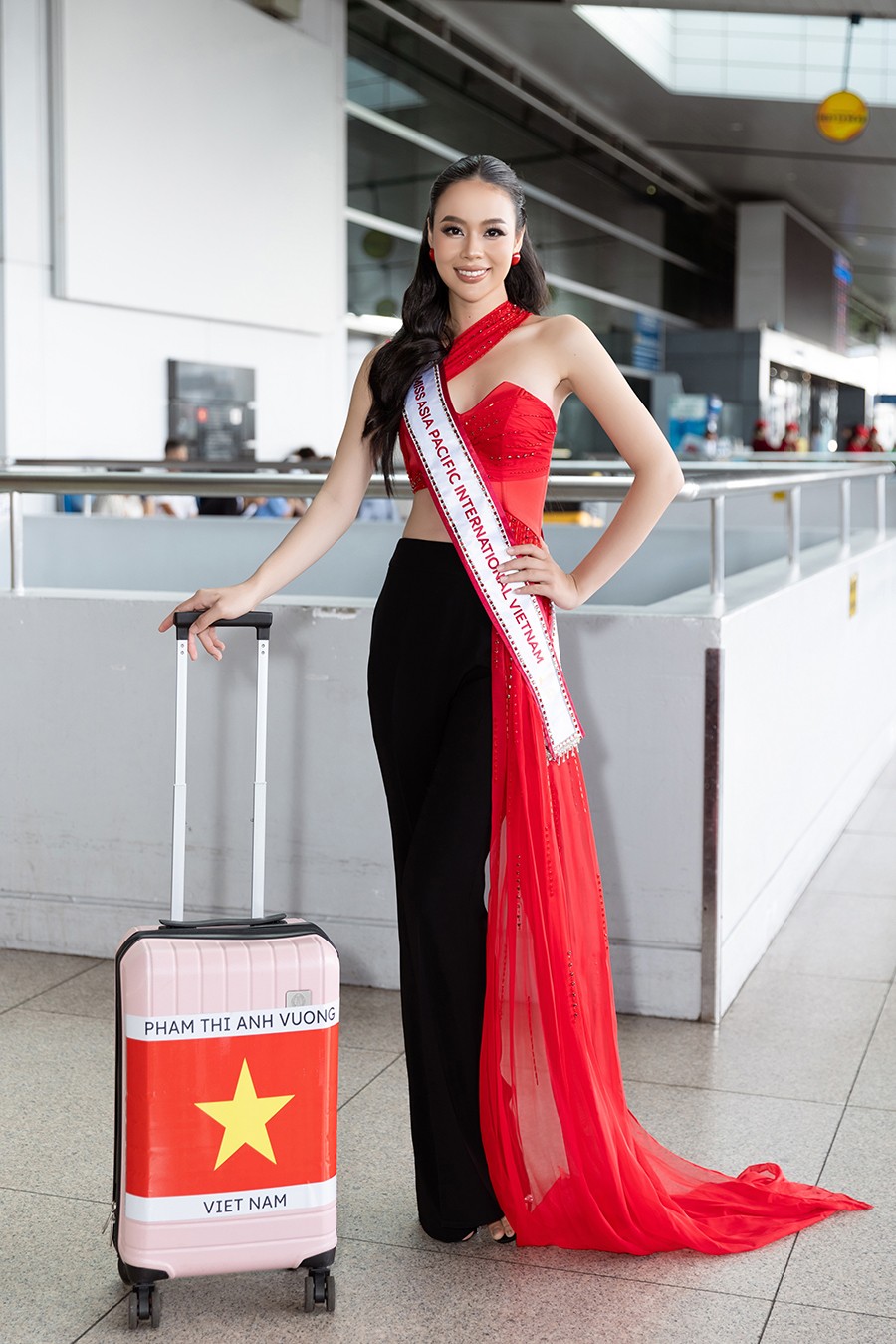 Á hậu Phạm Thị Ánh Vương lên đường sang Philippines tham gia 'Miss Asia Pacific International 2024'