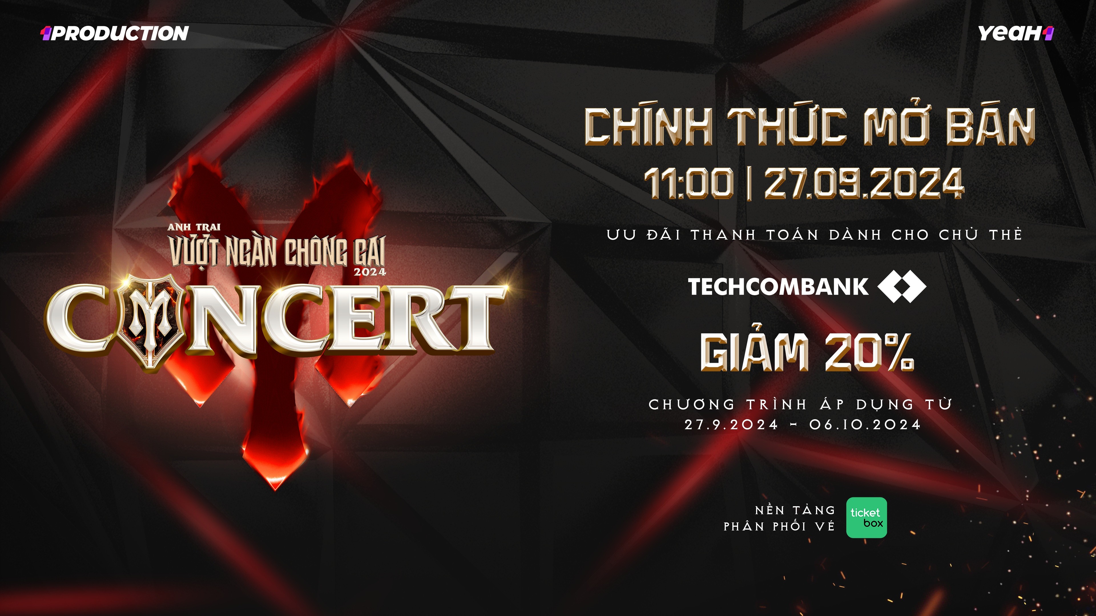 'Cháy' toàn bộ vé concert 'Anh trai vượt ngàn chông gai 2024' sau hơn 1 tiếng mở bán