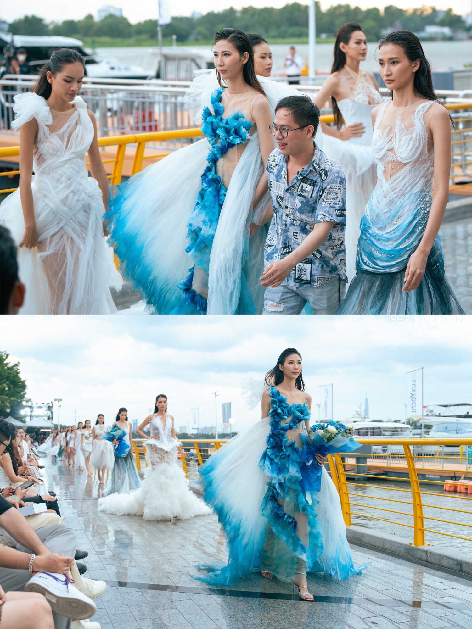 Dấu ấn BST 'Vague' tại 'Vietnam International Sea Fashion Festival'