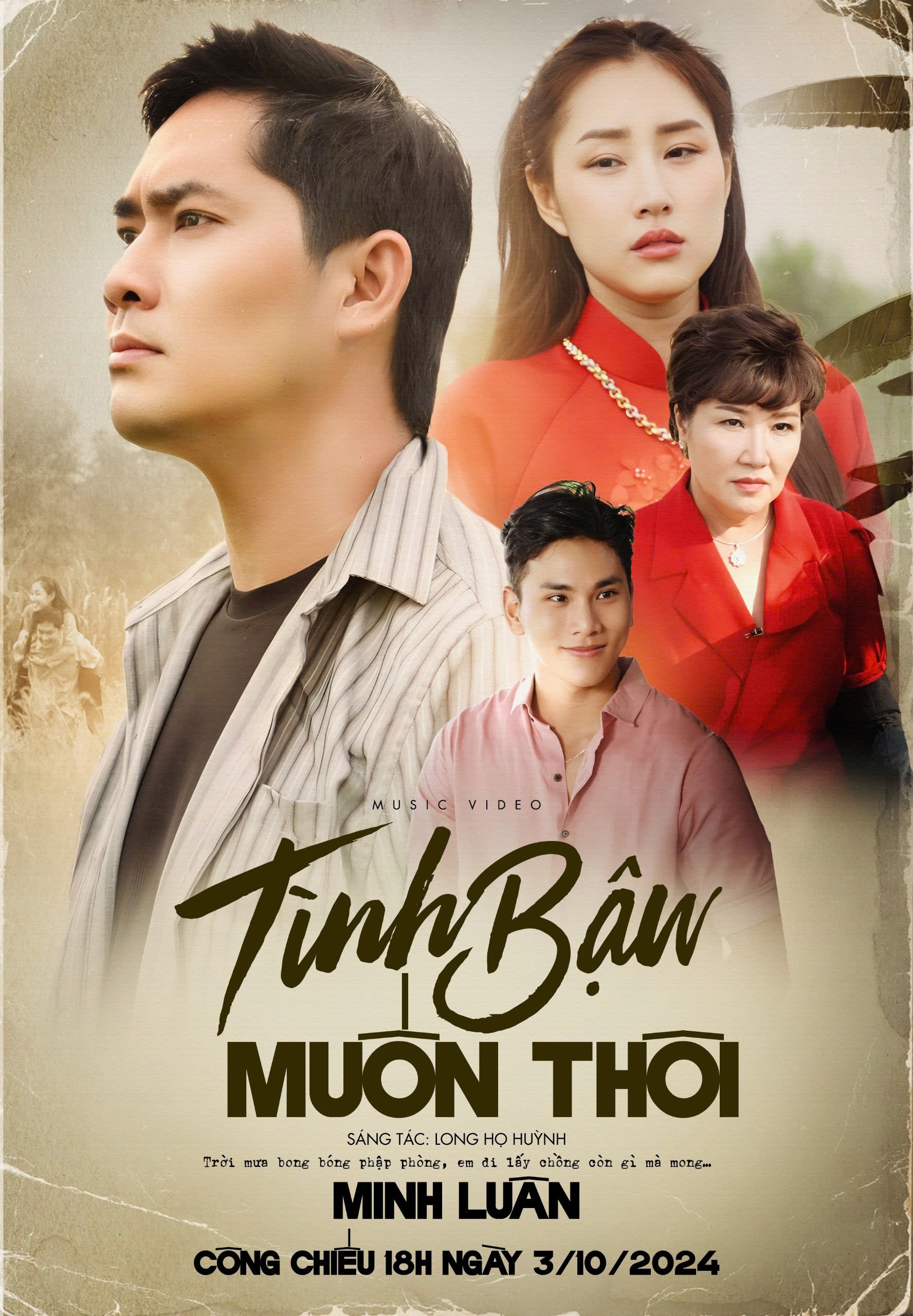 Minh Luân trở lại đường đua âm nhạc với MV 'Tình bậu muốn thôi'