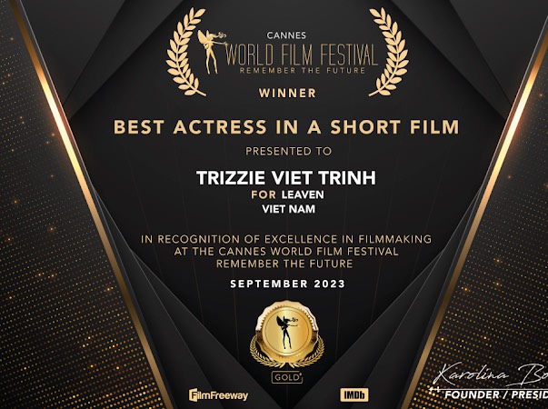 Trizzie Việt Trinh và sự đền bù xứng đáng tại Cannes World Film Festival 2023