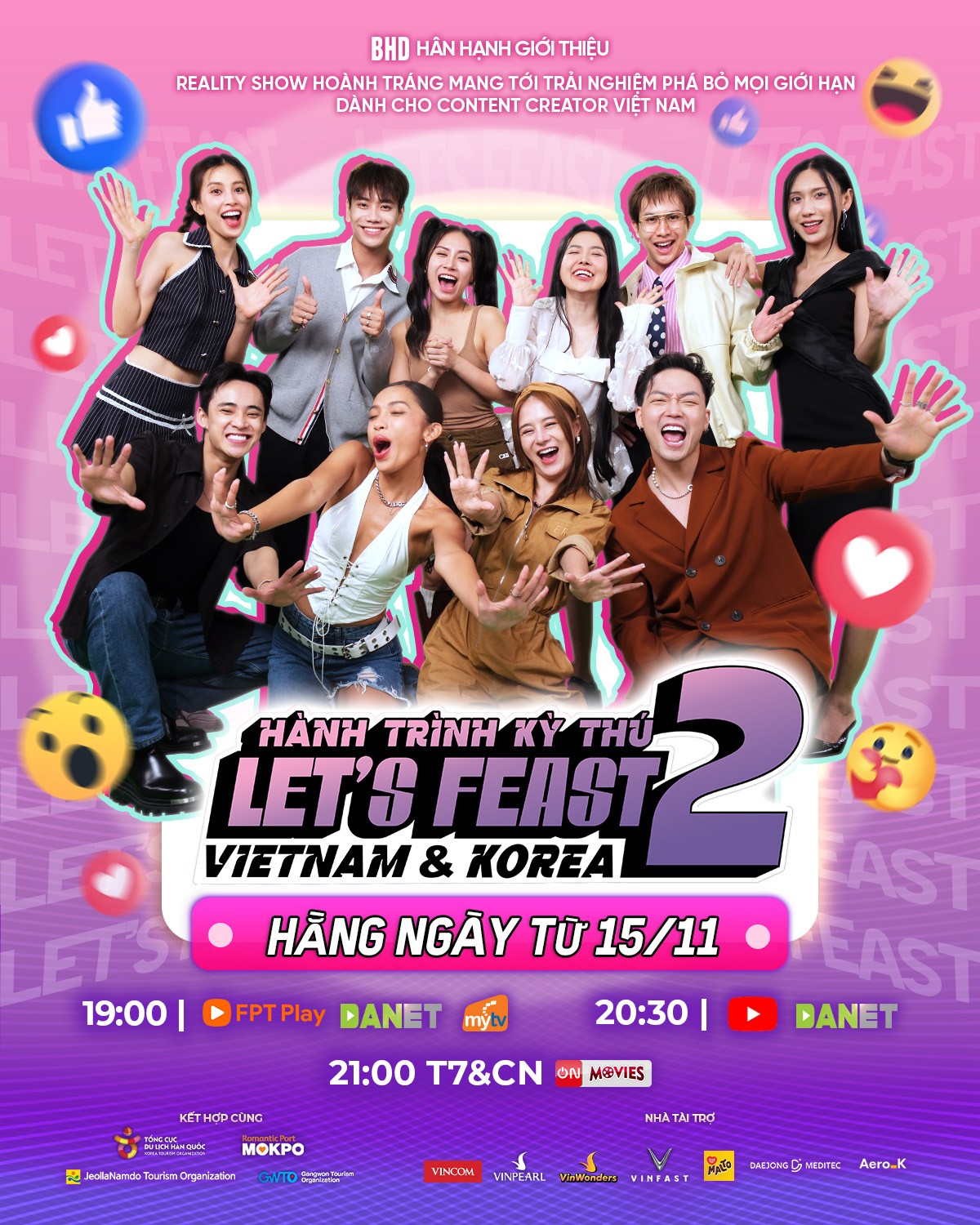 Khi content creator mang mạng xã hội lên show truyền hình thực tế trong 'Hành trình kỳ thú Việt Nam và Hàn Quốc' mùa 2