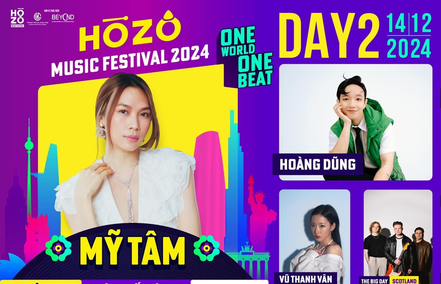 Đại tiệc âm nhạc quốc tế 'HOZO Super Fest 2024' sắp khai hội giữa lòng Sài Gòn
