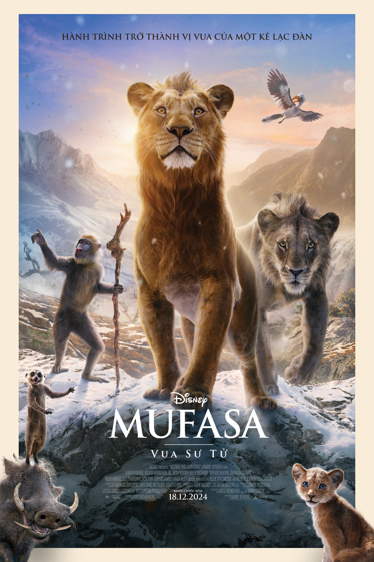 'Mufasa: Vua sư tử' là phần tiền truyện tuyệt hảo của tượng đài 'Vua sư tử' tuổi thơ