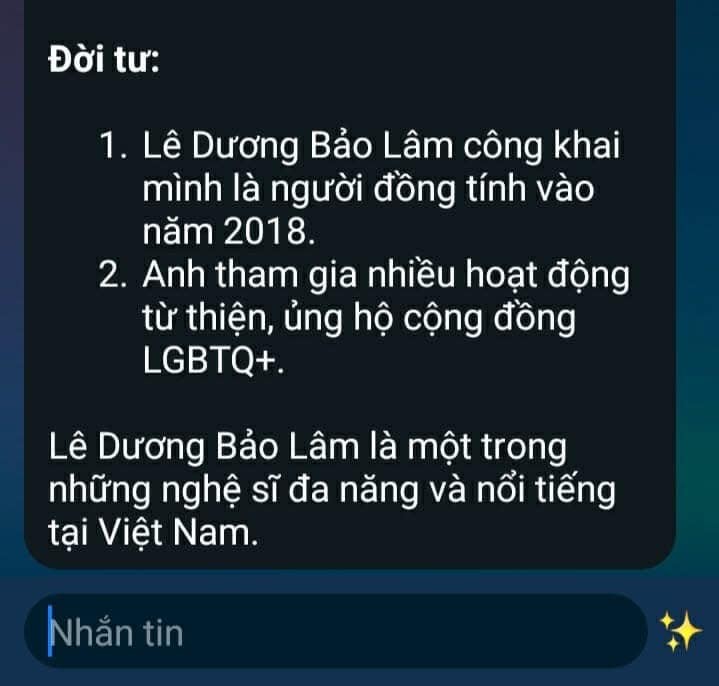 Lê Dương Bảo Lâm lên tiếng đính chính tin đồn về giới tính